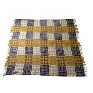 Te Ariki Travel Rug Blanket neutral Excellent Pure Virgin Wool NZ LN vintage